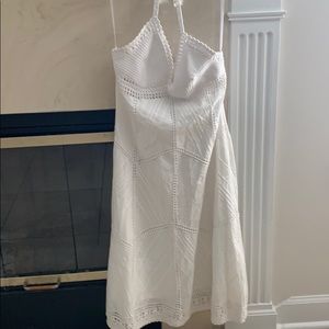 White Halter dress